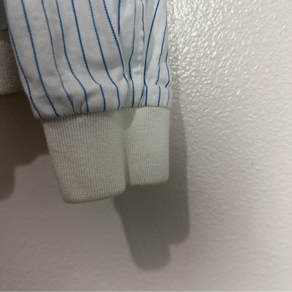 WESC Striped Vintage Zipper Jacket Size Small - Picture 2 of 10